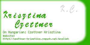 krisztina czettner business card